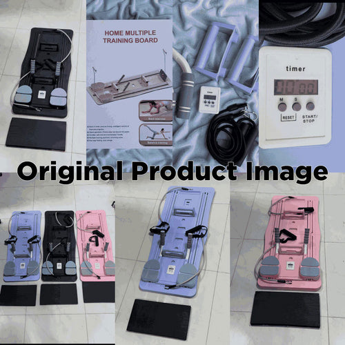 8-in-1 Foldable Pilates & Push-Up Board – Full Body Home Workout Kit